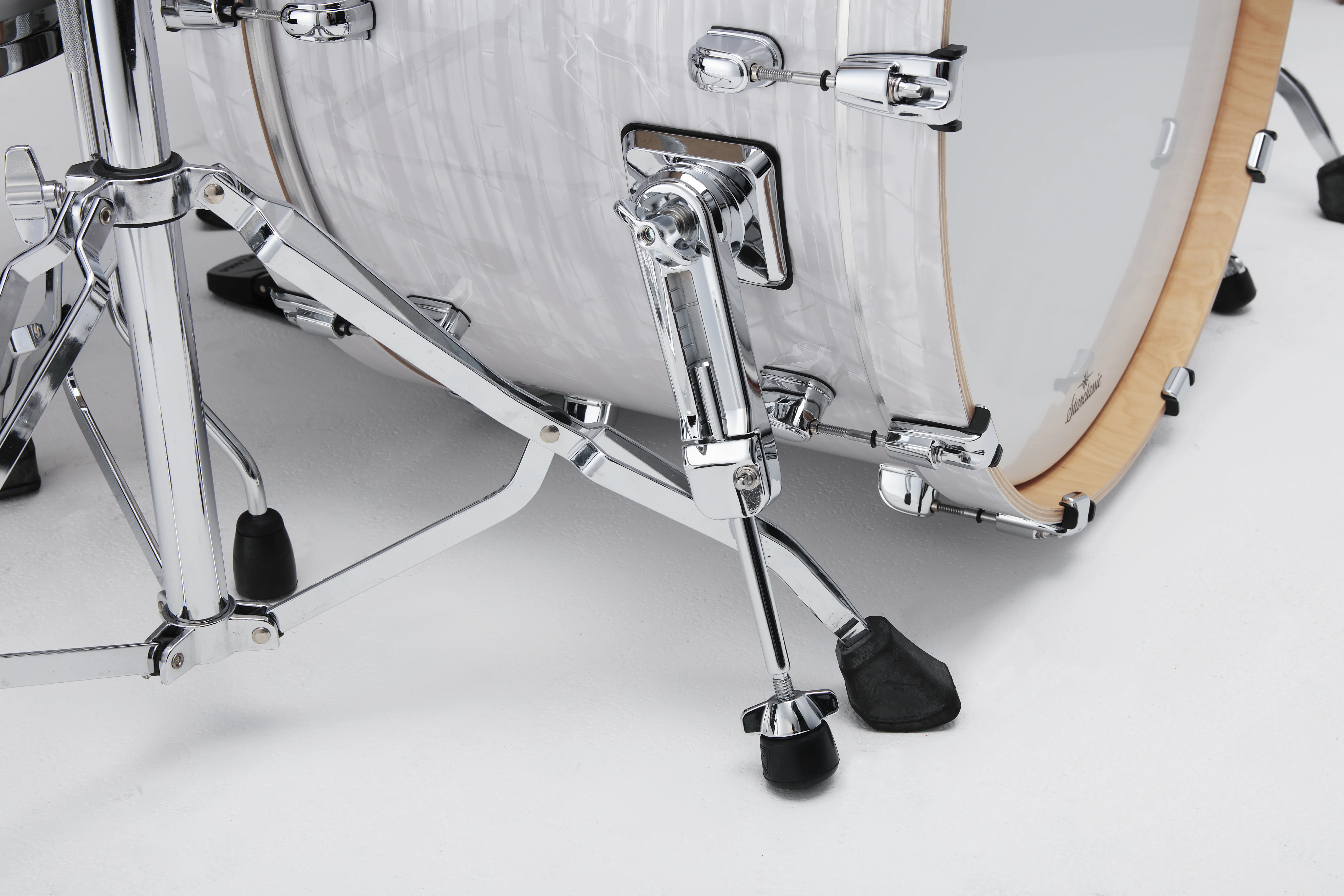 Starclassic Walnut/Birch Duracover Wrap Shell Kit 3 teilig - White Pearl/Chrom HW
